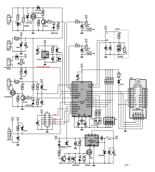 50-W Solar Cell Voltage Regulator 