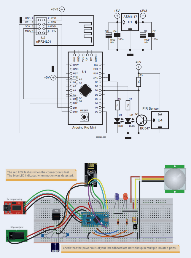 Remote Sensing with Connection Loss Detection