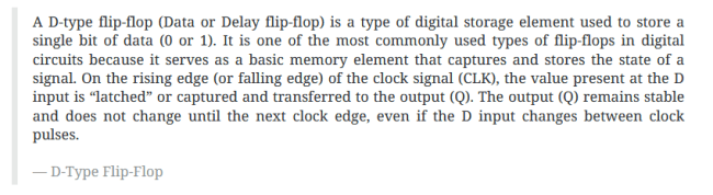 D-Typ-Flip-Flop