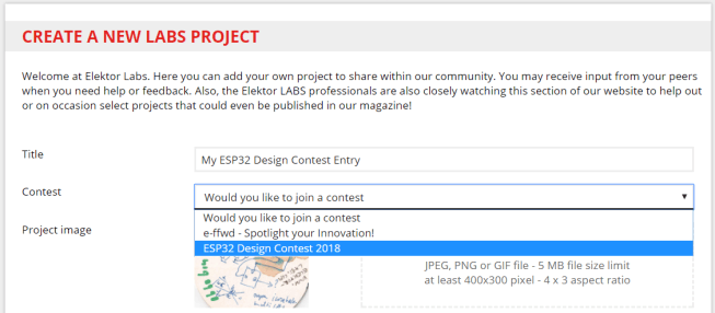 elektor labs create contest entry
