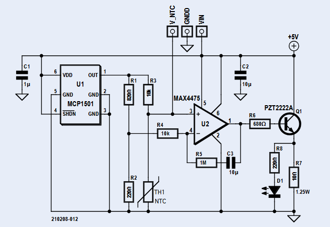 Schematic of the heater.