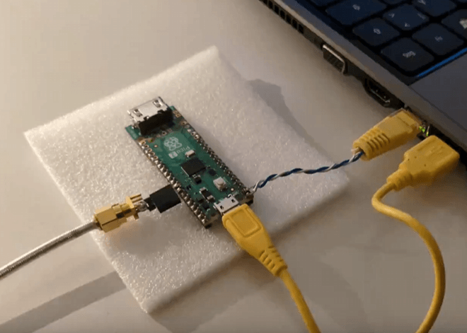 Bit-Bangs 100 Mbit/s Ethernet on a Raspberry Pi Pico