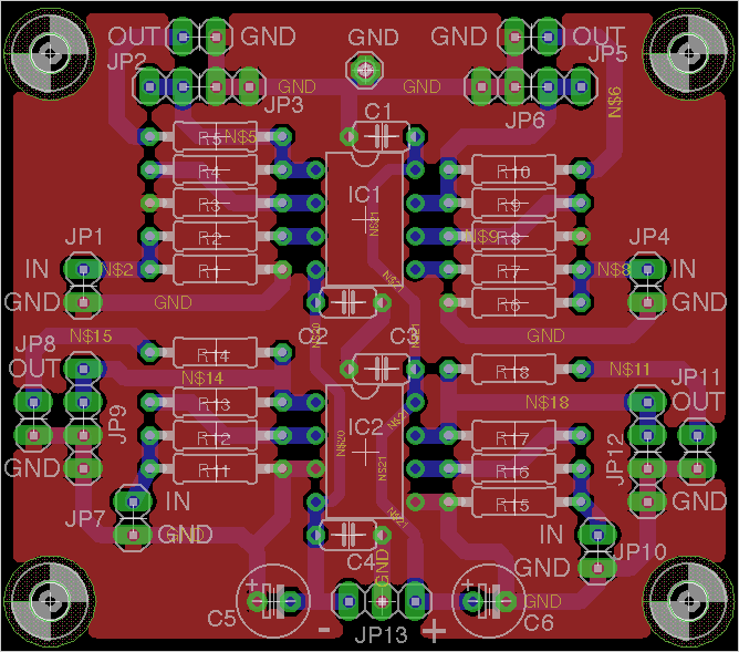 Layout opamp tester