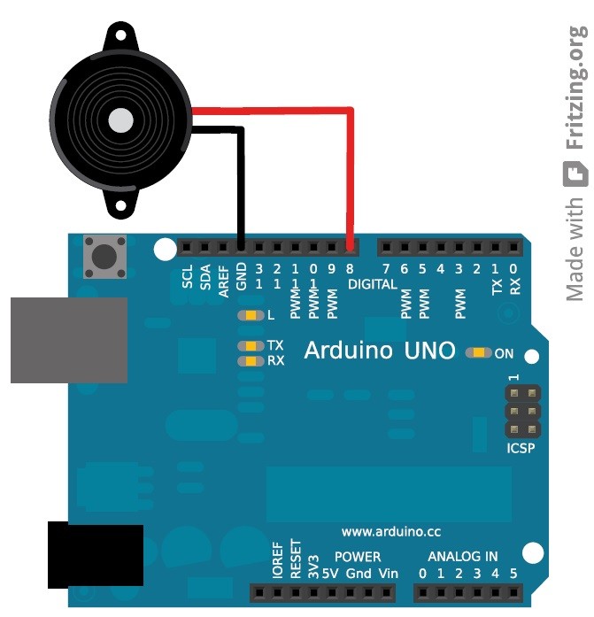 Arduino with piezo - engineering in August