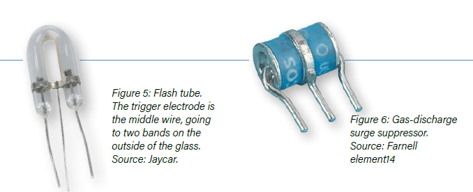 Flash tube and gas-discharge surge suppressor