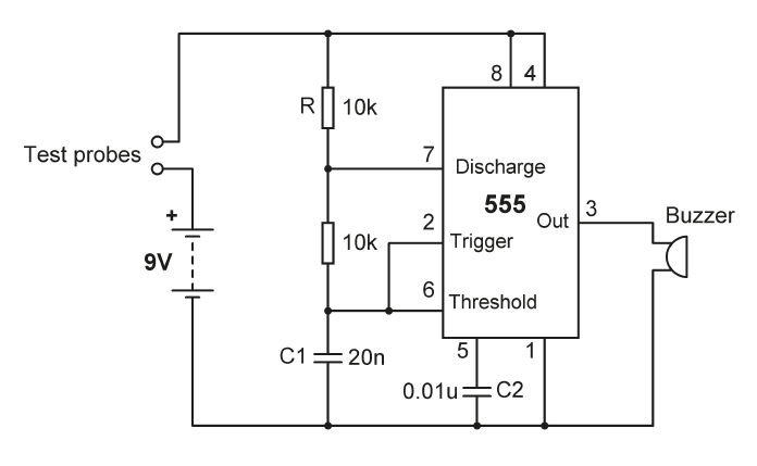 Continuity tester circuit