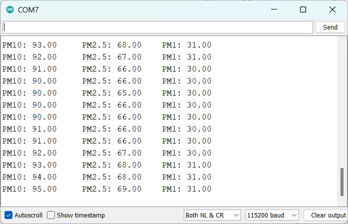 Serial monitor working smoke2
