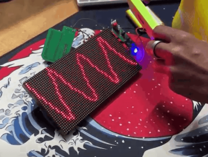 Testing the audio visualiser with a waveform. Source: 