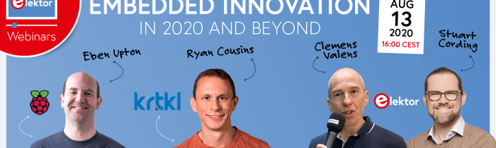 Webinar (Embedded Innovation in 2020 and Beyond) speakers
