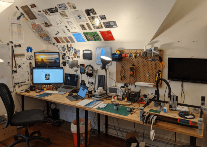 Electrical engineering shop at home
