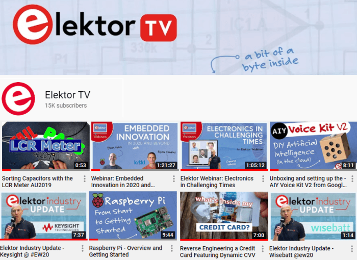 Elektor TV YouTube Channel