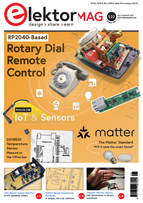 Elektor juli/augustus 2023: IoT en Sensors