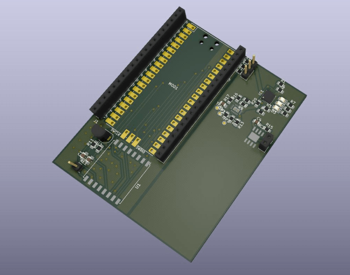 3D Rendering of PCB