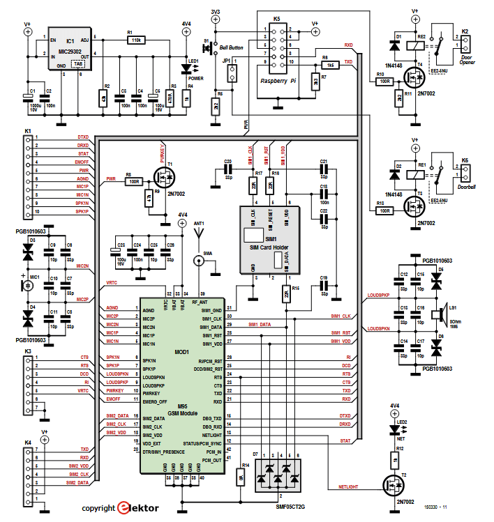 Die Hauptkomponenten in dieser Schaltung