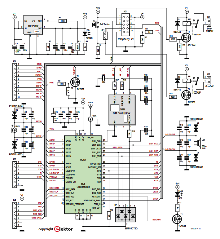 Door spy schematic