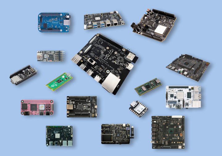 16 different RISC-V development boards