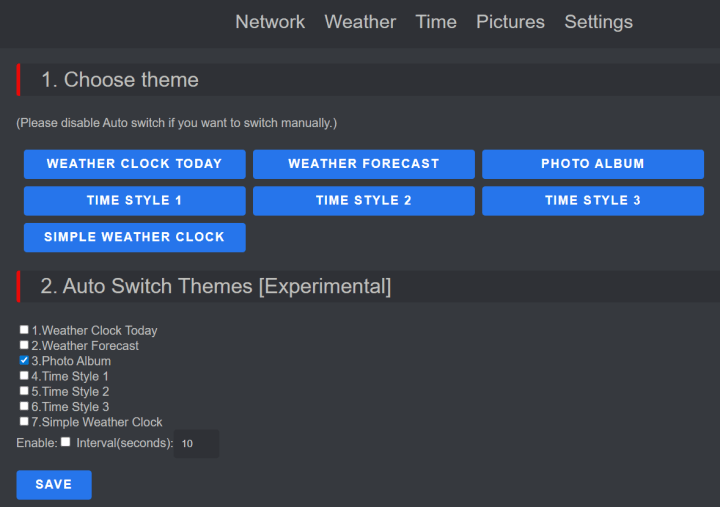 Geekmagic smarttv ultra homepage