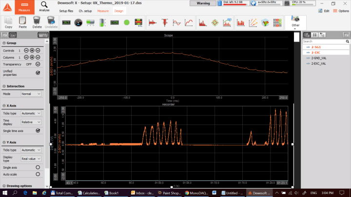 DEWESoft MonoDAQ load cell