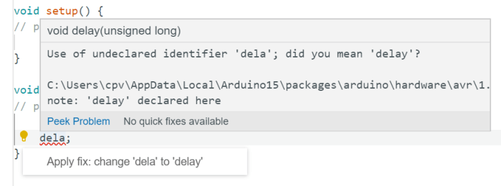 Arduino Pro IDE error reporting