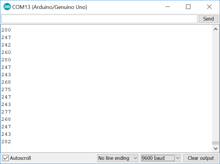 Arduino IDE Serial Monitor