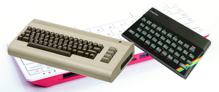 Rapberry Pi 400 with Commodore 64 and ZX Spectrum