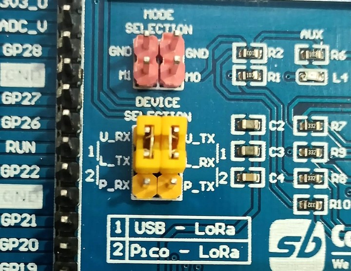 pico lora expansion board jumpers