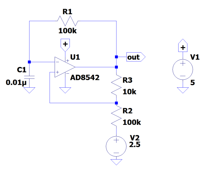 Single-opamp oscillator