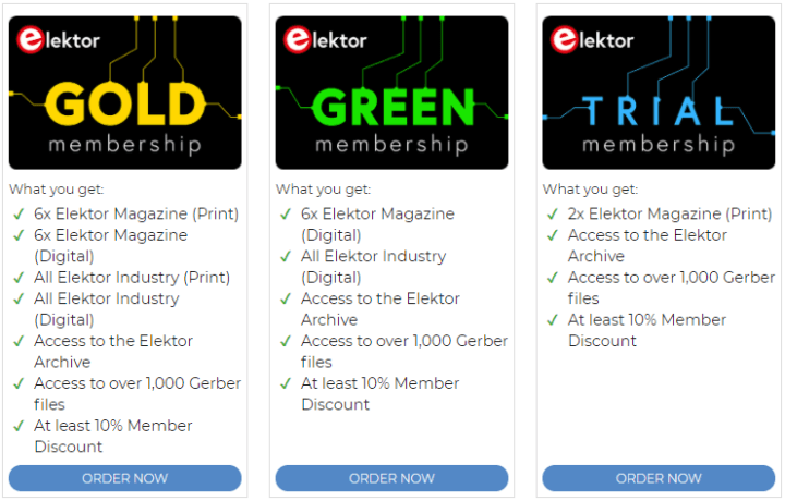 Elektor Memberships