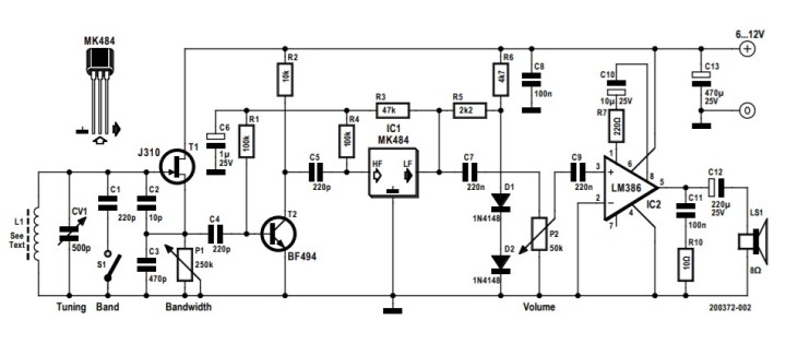 Nostalgic MK484 MW/LW Radio - circuit