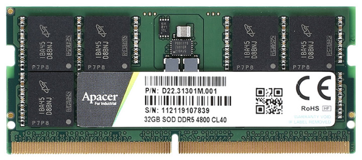 Apacer JEDEC 1.0 DDR5-SODIMM