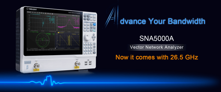 SIGLENT presents the extension of its vector network analyzer series SNA5000A