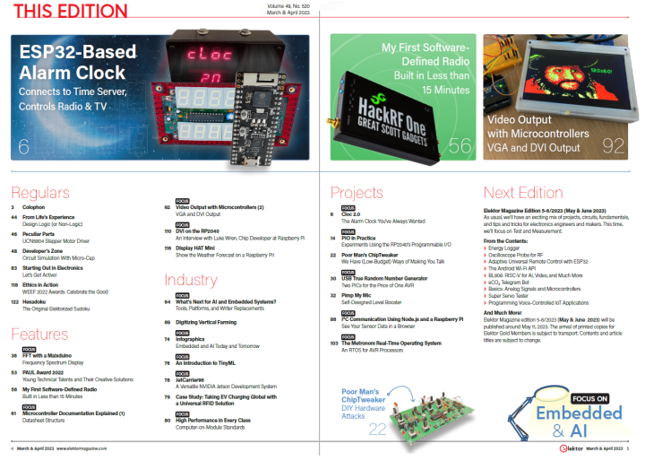 Embedded and AI: table of contents