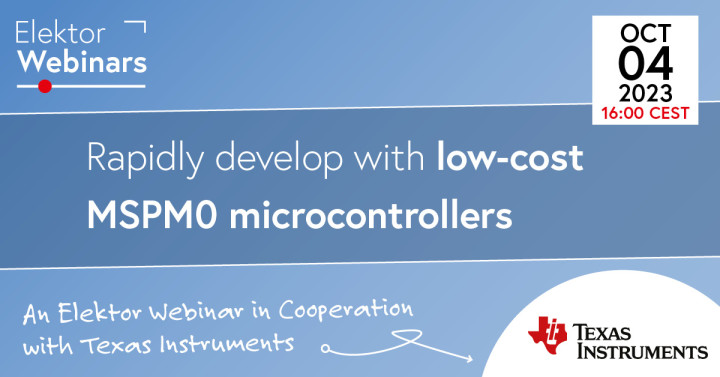 Rapidly develop with low cost MSPM0 microcontrollers