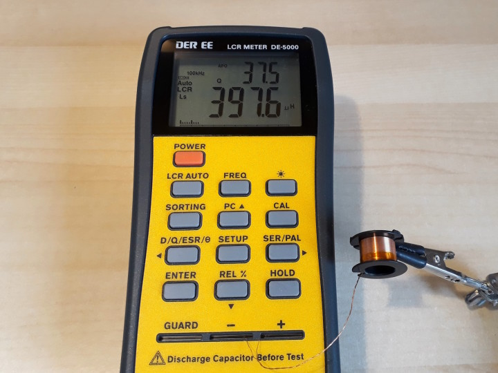 Measuring a custom inductor