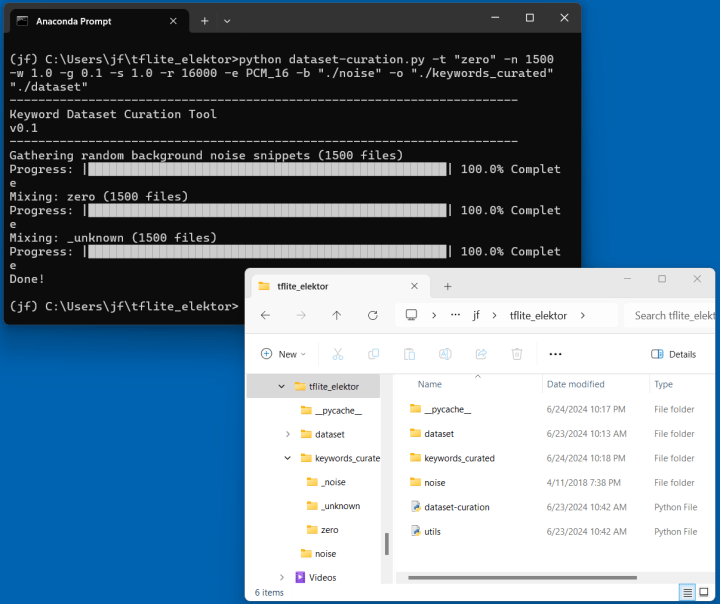 Figure 4: After the Python script has finished running.