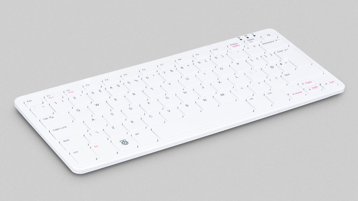 Raspberry Pi 500 diagonal view