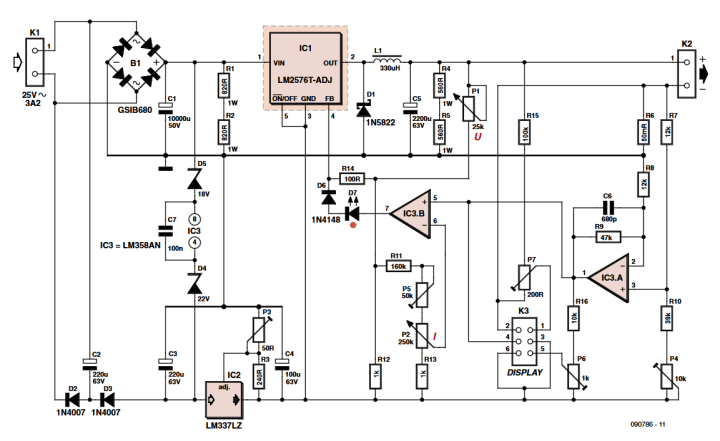 bench supply circuit