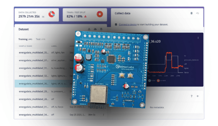 Energy meter AI - Dataset in Edge Impulse