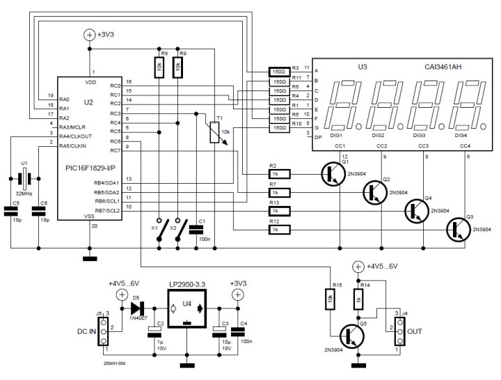 Circuit schematic diagram (servo tester)