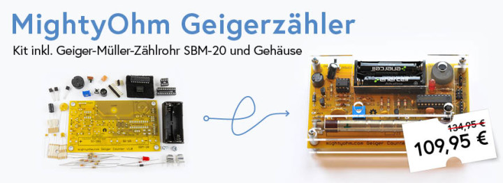 Review: Strahlungsdetektion mit dem Geigerzähler-Kit von MightyOhm