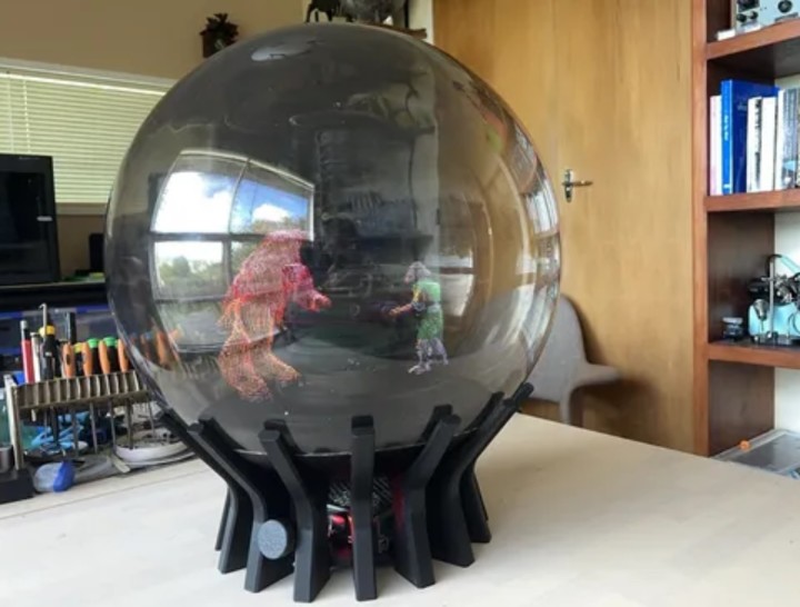 volumetric display as crystal ball