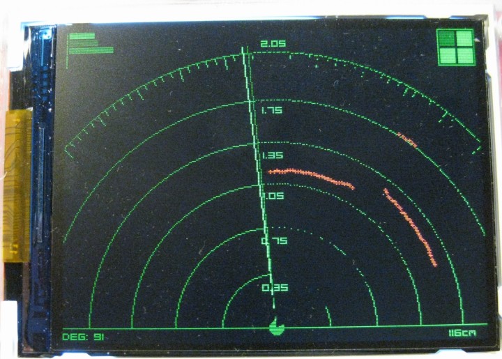 ultrasonic radar kit display