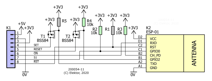 200054 ESP-01 ESP8266 based controller