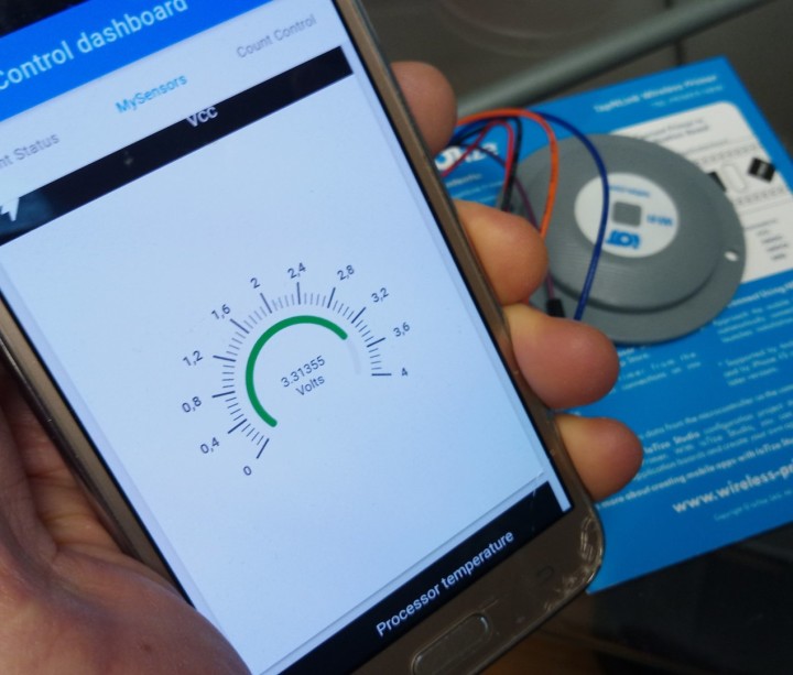 IoTize Sensor Demo app on Android