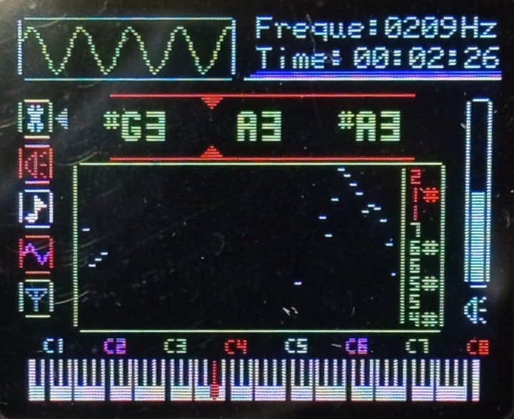 Mixer geek theremin+ display