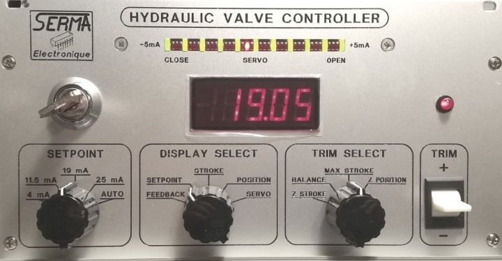 An industrial measurement project: hydraulic valve controller