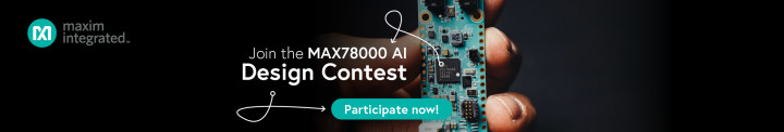 Maxim Integrated MAX78000 AI Design Contest (powered by Elektor)