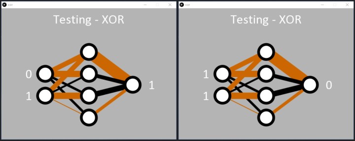 Successfully learnt the functionality of XOR.