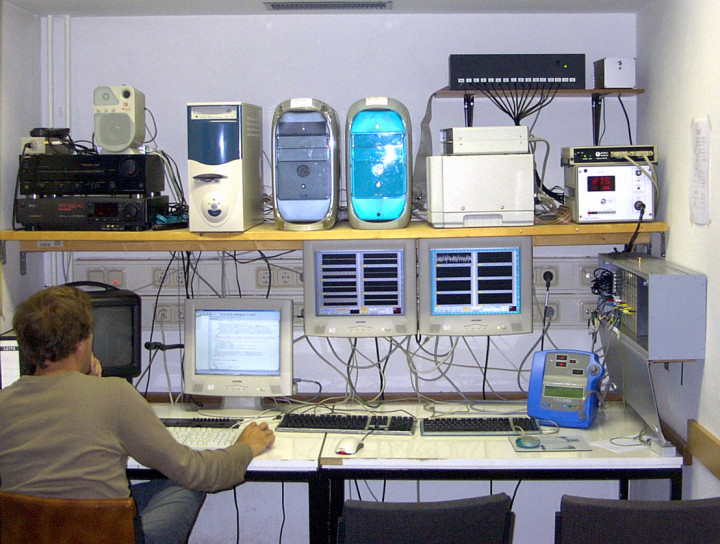 A high-tech psychology lab. Digitization in the 1990s