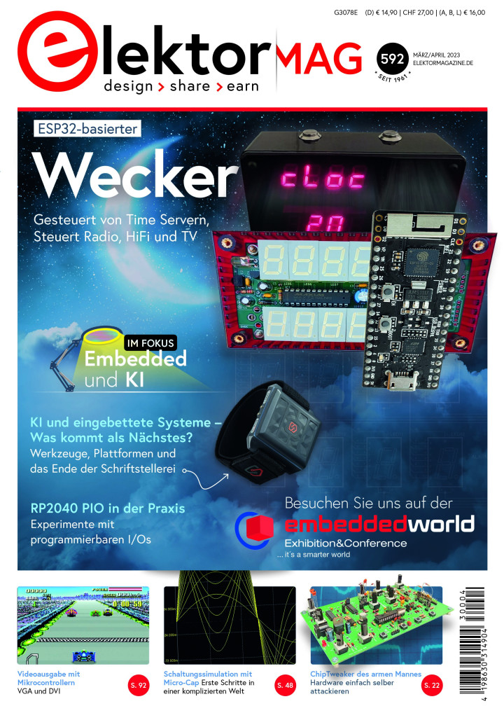 Elektor March/April 2023: Embedded and AI